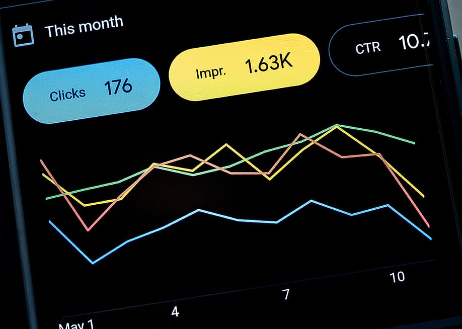 A Google Ads application dashboard displayed from a smartphone's screen. — tomeqs // Shutterstock