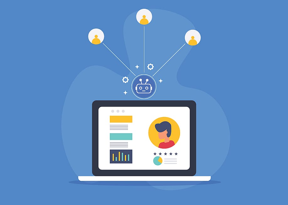 A vector illustration depicting AI CRM software. — Sammby // Shutterstock