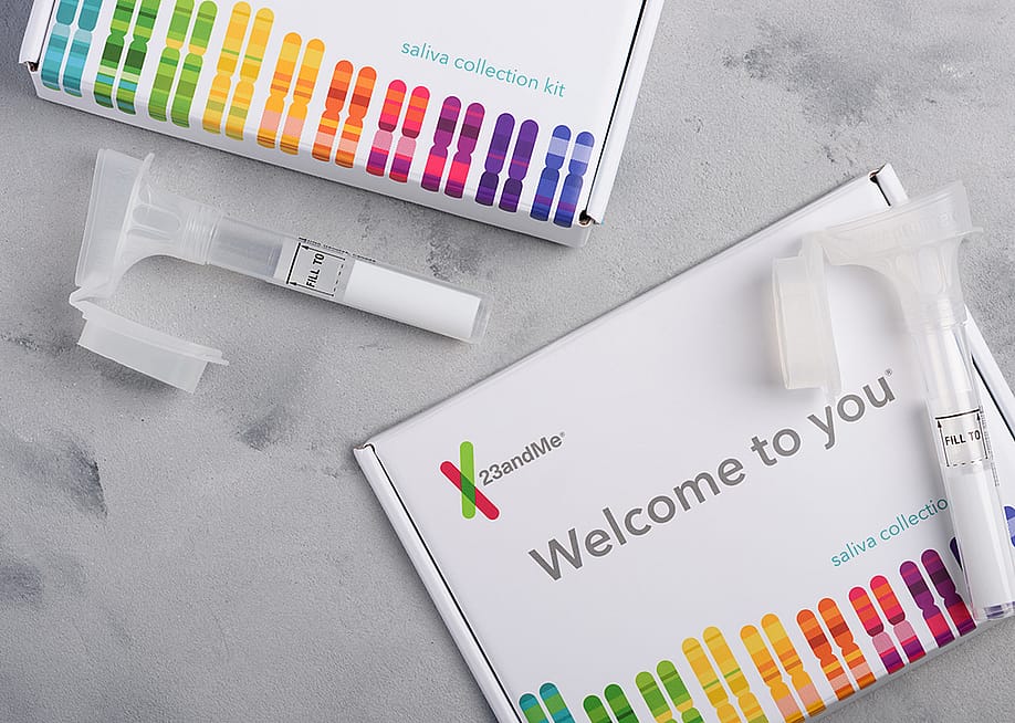 23andMe test collection kits — nevodka // Shutterstock