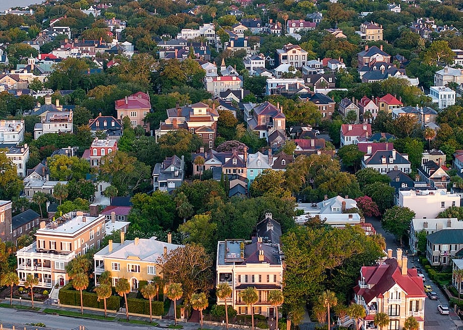 Aerial view of downtown Charleston, South Carolina. — Joshua Lehew // Shutterstock