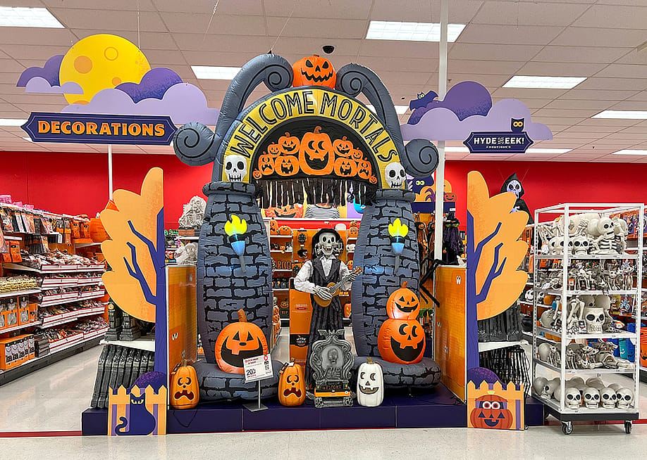 A Halloween-themed aisle at a department store. — Sheila Fitzgerald // Shutterstock