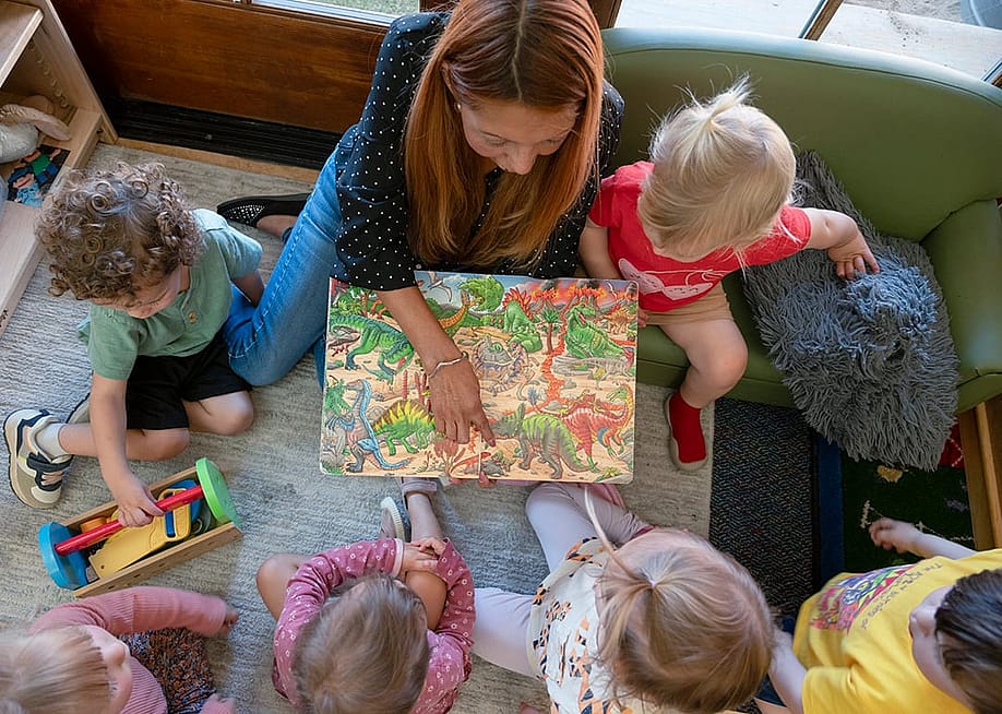 Children play at the First Presbyterian Child Development Center, one of the most highly regarded day care centers in the state of New Mexico. — Sofie Hecht // The Washington Post via Getty Images