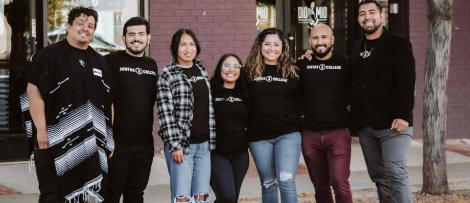 Luis Antezana, far right, and the rest of the Juntos Community team