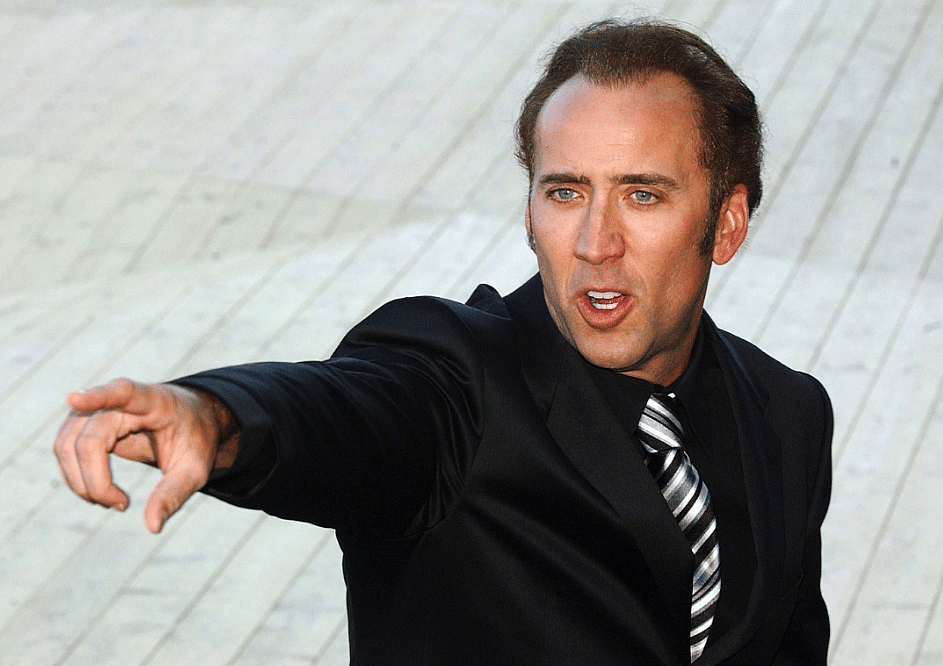 Nicholas Cage attends the Venice Film Festival.