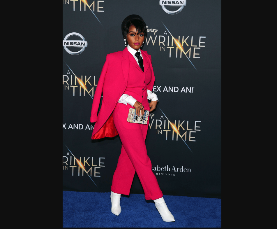 The pink suit