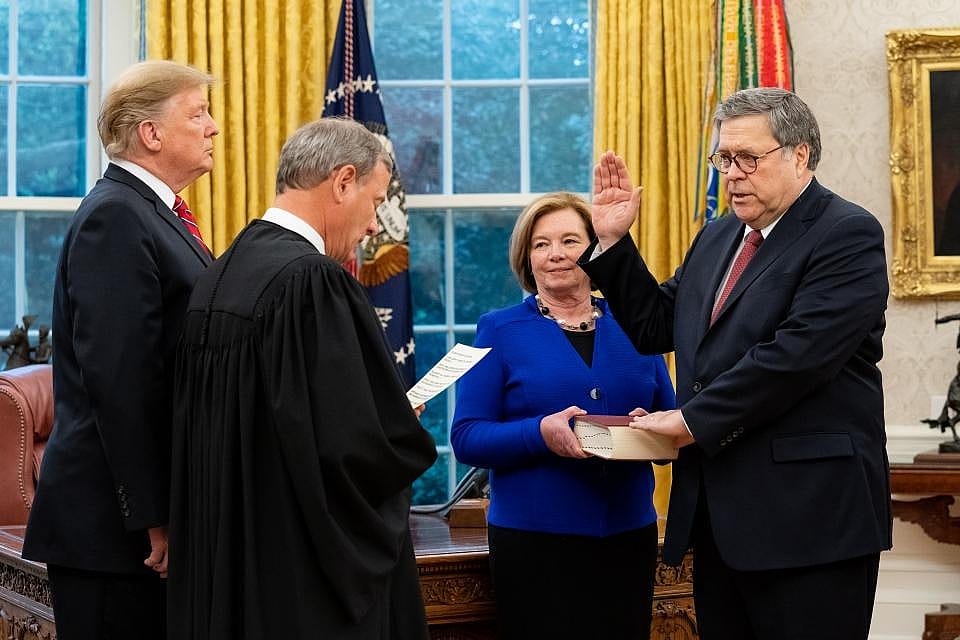 Barr summarizes the report for Congress