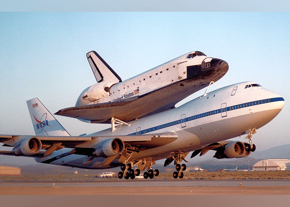2012: A 747 flies the Space Shuttle Endeavor home