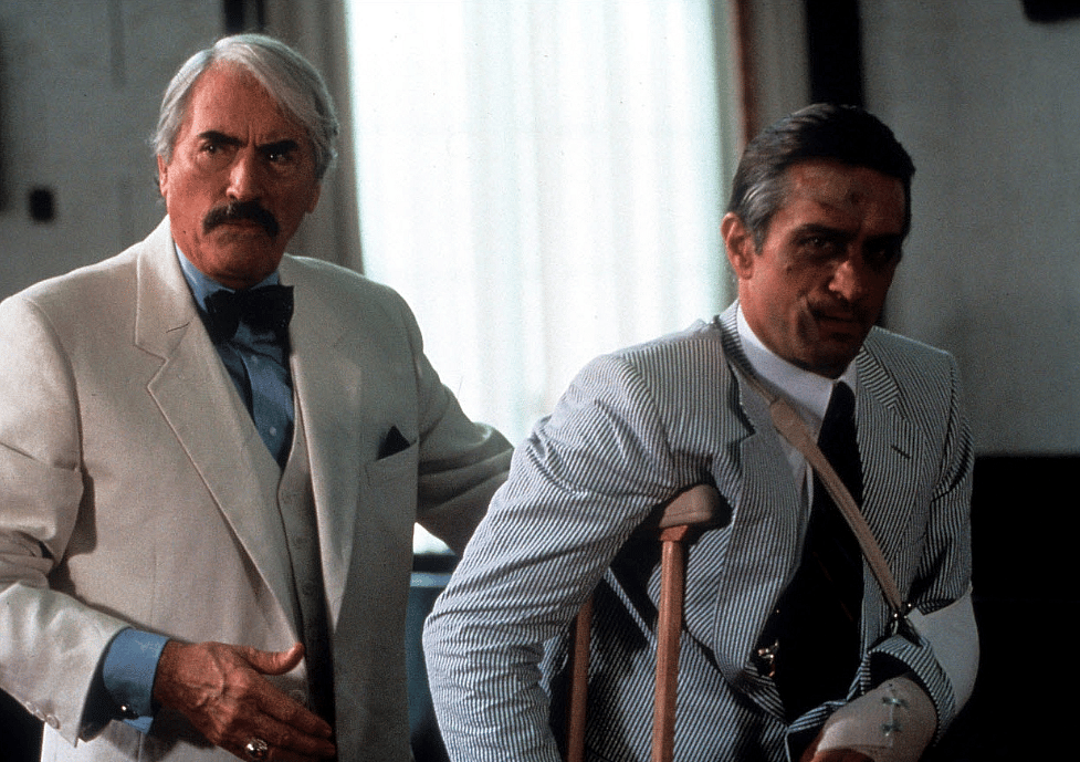 Gregory Peck and Robert De Niro in a scene from "Cape Fear"
