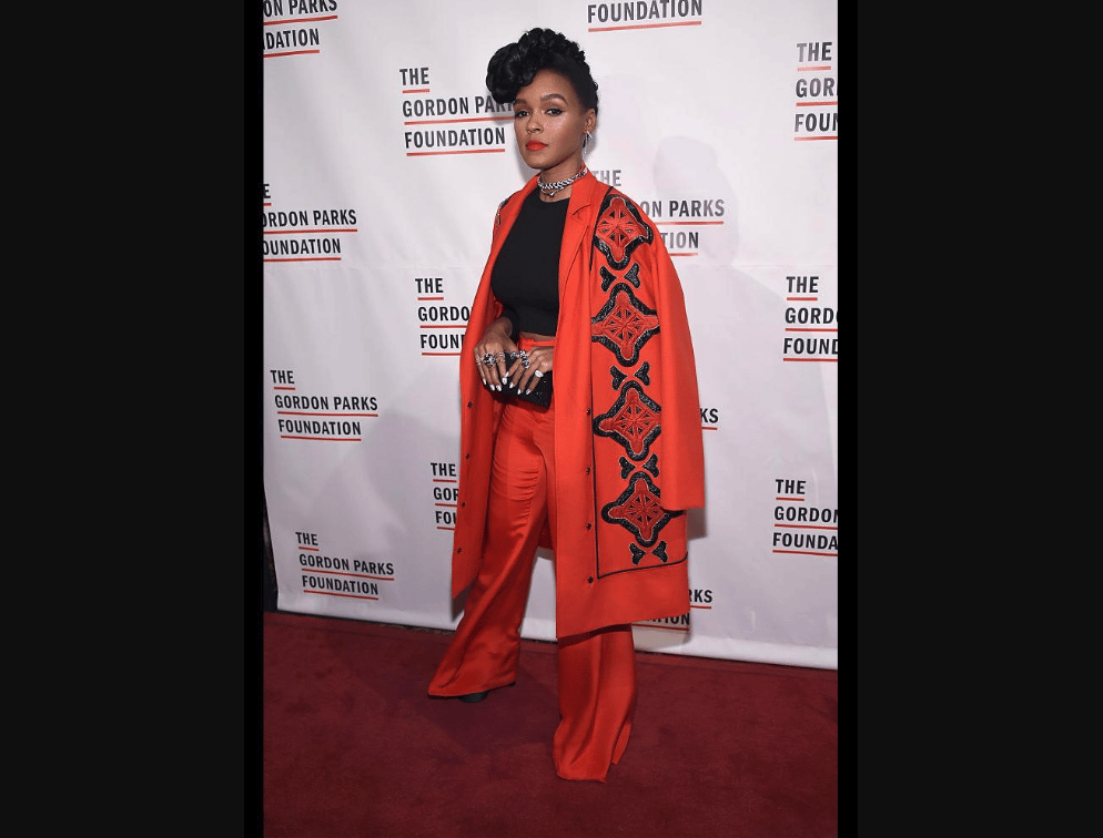 The bright red trench
